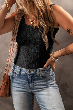 Square Neck Wide Strap Tank (S-2X)