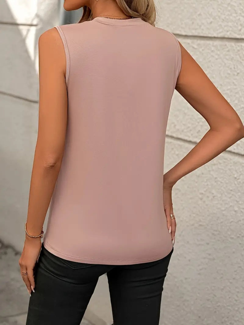 Round Neck Sleeveless Tank (S-2X)