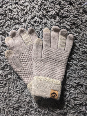 Knit Cuffed TouchScreen Gloves