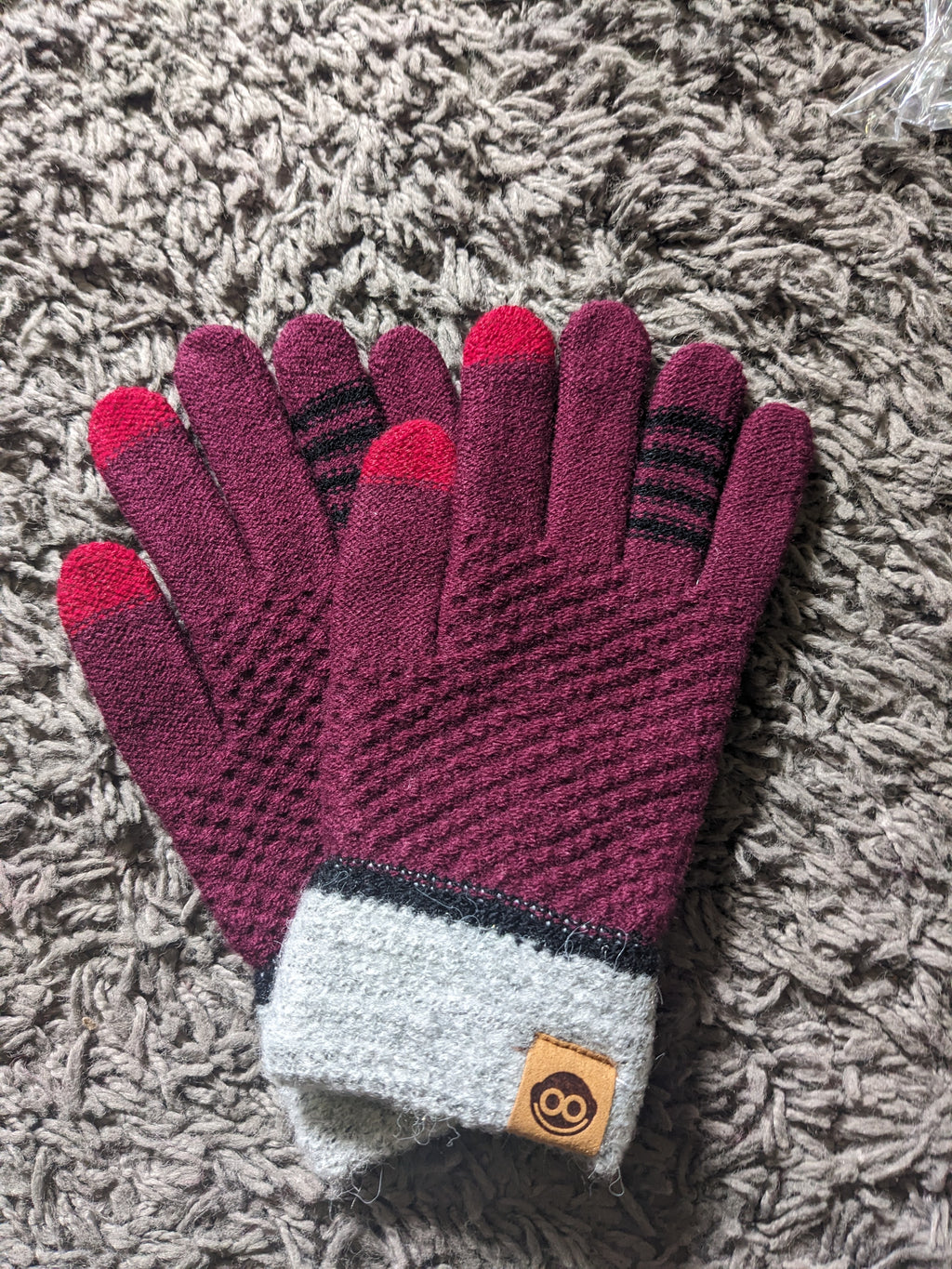 Knit Cuffed TouchScreen Gloves