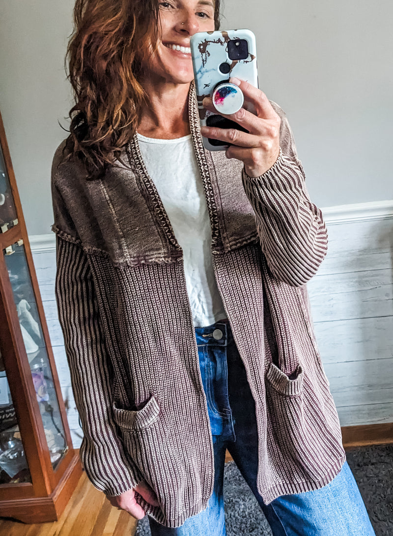 French Terry Cardigan (S-M-L)