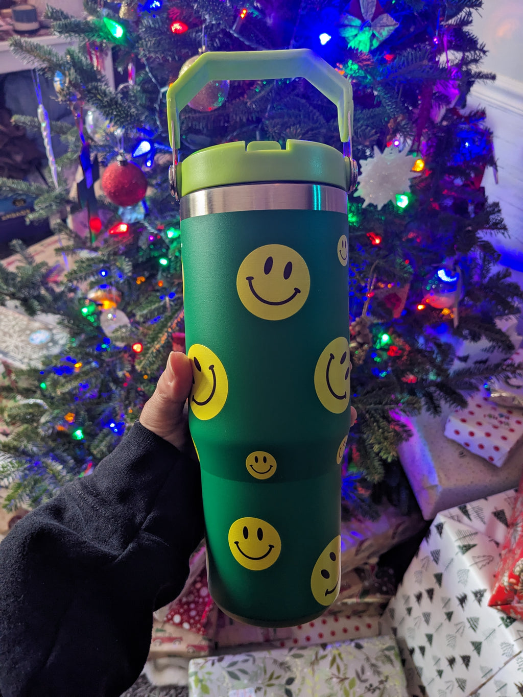 Smiley Insulated Flip Straw Jug