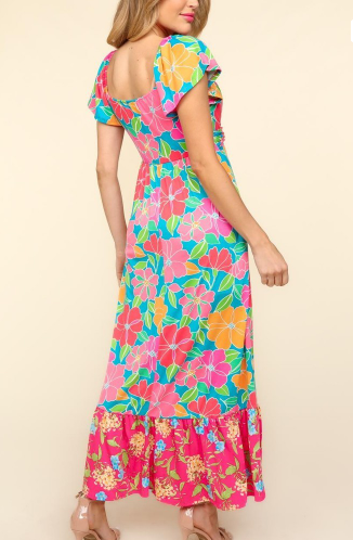 Sweetheart Floral Pocket Maxi (S-3X)