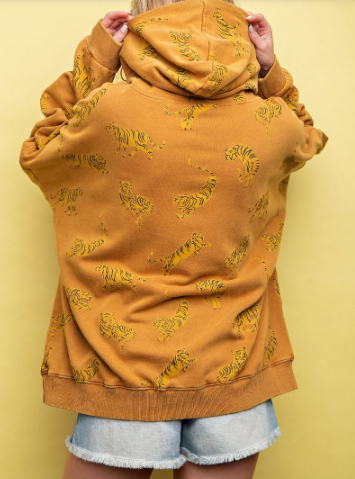 Camel Colored Tiger Top (S-M-L)