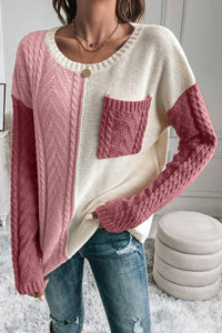 Color Block Sweater (S-XL)