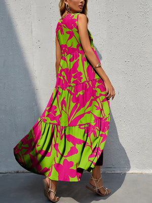 Tiered Printed Maxi (S-XL)
