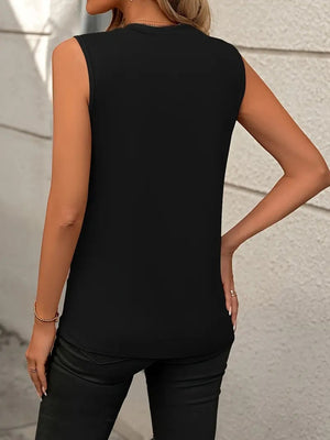 Round Neck Sleeveless Tank (S-2X)