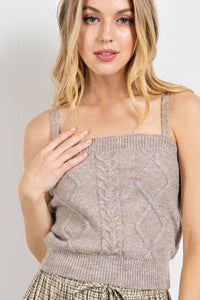 Cable Knit Cami (S-M-L)