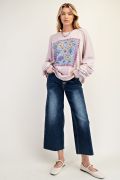 Rose Grey Boho Print Pullover (S-M-L)