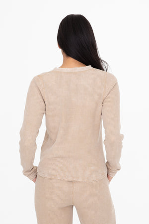 Cotton Mineral Henley (S-M-L)